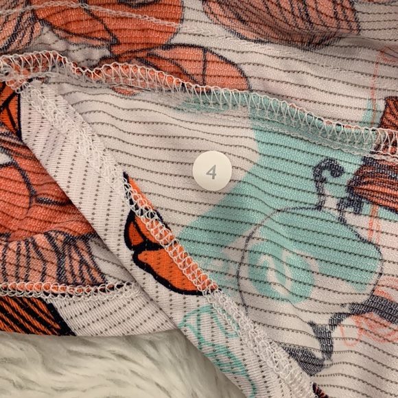 Lululemon Racerback Floral Coral Tank Top - Picture 14 of 14